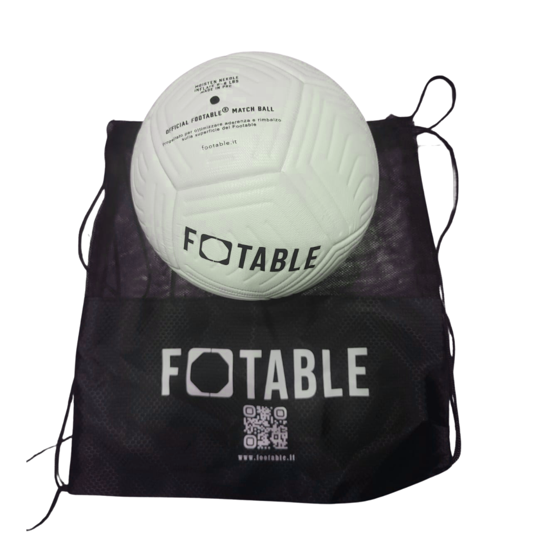 Pallone ufficiale Footable bianco + SACCA OMAGGIO